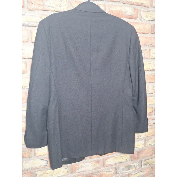 Canali Proposta Black Wool Blend Blazer Jacket 52R -EU 42R -US Made in Italy - Picture 3 of 7